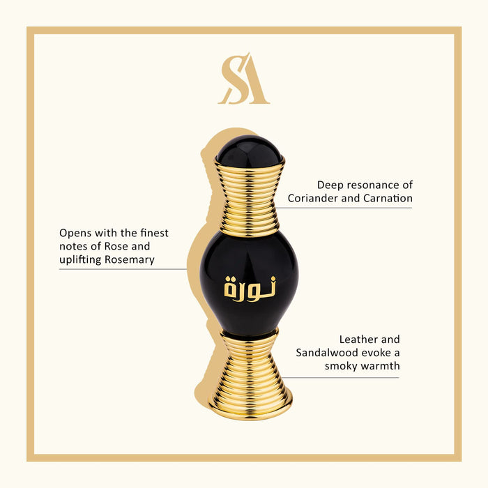 Swiss Arabian Noora Onyx by Swiss Arabian Perfume Oil .67 oz