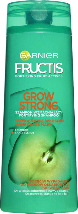 Garnier Fructis Grow Strong szampon do włosów osłabionych ze skłonnością do wypadania na skutek łamliwości, wzmacnia i ogranicza wypadanie, 400 ml
