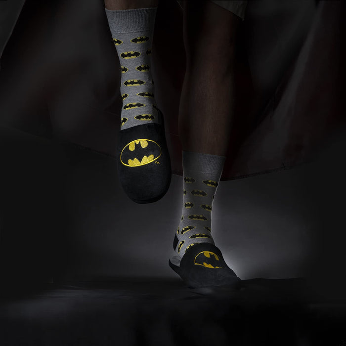 soxo Kapcie Męskie Domowe Batman Czarne Wygodne Klapki 3 Rozmiary