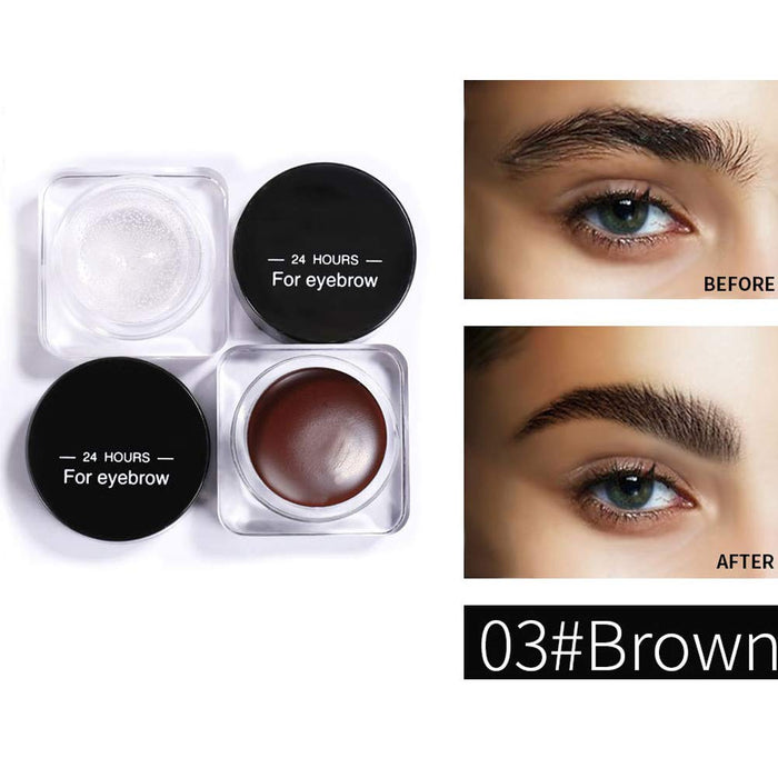 Eyeliner Cream, Wodoodporny Naturalny Dwukolorowy Krem Do Brwi Jedwabisty do Makijażu Oczu