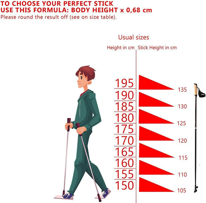 Para kijków trekkingowych Antishock Nordic Walking z korkow? r?czk? (nie korkow?) - regulowany rozmiar 138X65Cm (szary kolor)