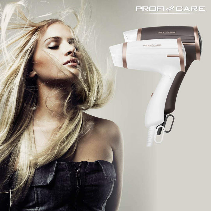 Profi Care 330090 Suszarka do Włosów, Biały/Miedziany, 1400W