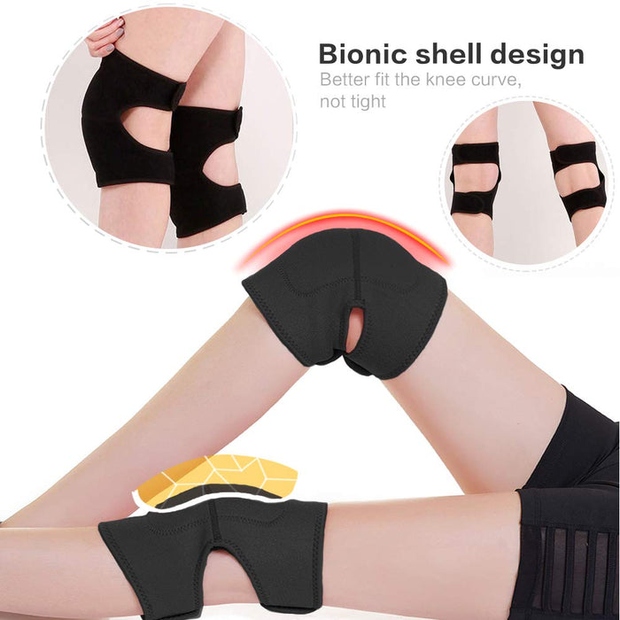 Sportowe ochraniacze na kolana taniec dorośli regulowane, miękka gąbka wyściełana joga ochraniacze na kolana antypoślizgowe ochraniacze na kolana dla kobiet i mężczyzn - 1 para