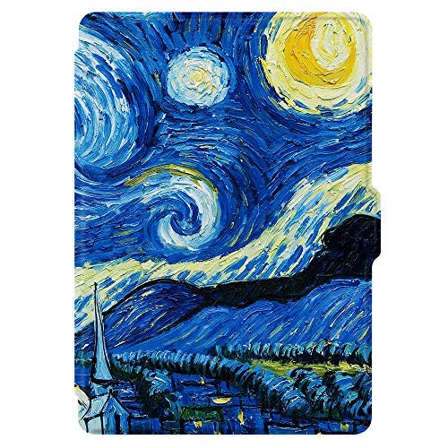 Huasiru Painting Case for Kindle Paperwhite, Starry Sky - fits All Paperwhite Generations Prior to 2018 (Will not fit All-New Paperwhite 10th Generation)