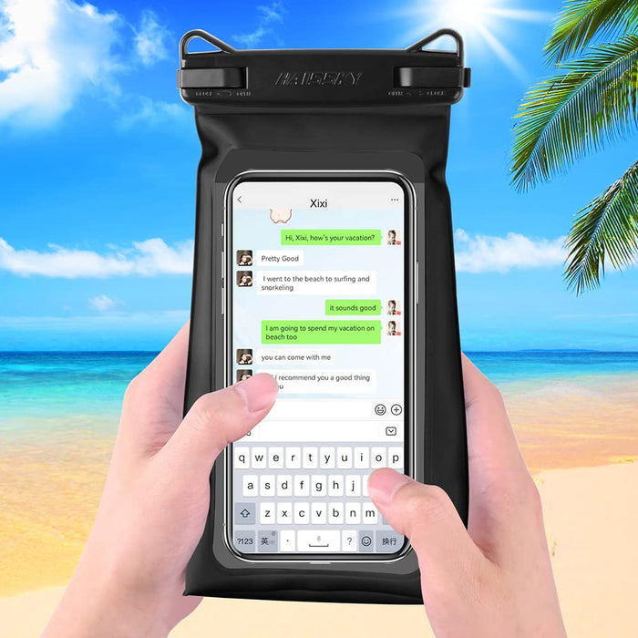 Pływające wodoszczelne etui na telefon komórkowy 6,9 cala [1 sztuka], pływające etui na telefon komórkowy z paskiem do zawieszenia do iPhone 13 Pro Max, Samsung Huawei LG, wodoszczelne etui na telefon komórkowy z ulepszoną konstrukcją blokady