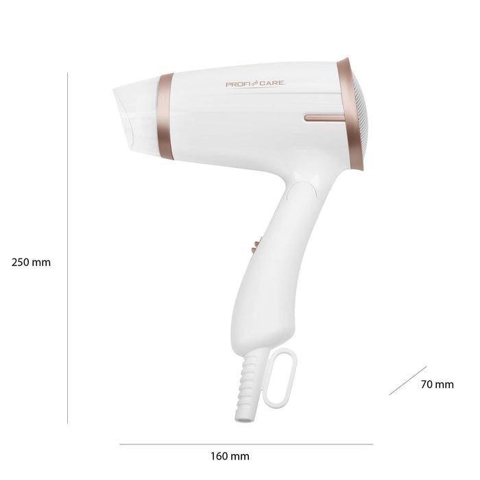 Profi Care 330090 Suszarka do Włosów, Biały/Miedziany, 1400W