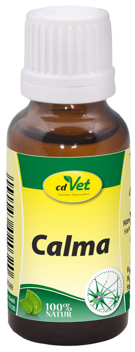 cdVet Naturalne produkty Calma 20 ml – pies, kot, koń – suplement pokarmu uzupełniającego – nerwowość – stres – napięcie – emocjonalne + obciążenie fizyczne – wsparcie – regulacja komfortu –