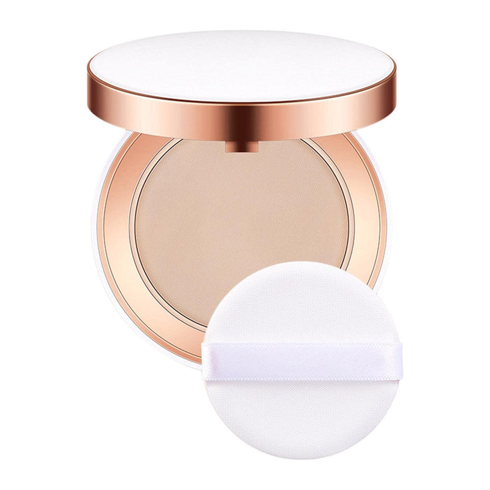Puder prasowany do makijażu - Podkład do twarzy - Kontrola oleju Rozjaśnianie koloru skóry Pokrycie skazy Wybielanie twarzy Utrwalanie sypkiego pudru Puder prasowany Hudhowks