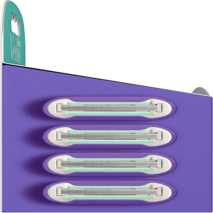 Gillette Venus ‎7702018584383 Ostrza dla Kobiet, 4 Sztuki, Biały/Liliowy