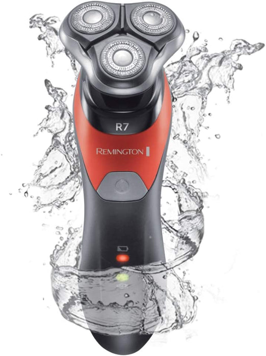 Remington golarka męska elektryczna, rotacyjna, golarka na mokro i na sucho, bateria litowa, precyzyjny trymer, torba do przechowywania, Ultimate R7 XR1530