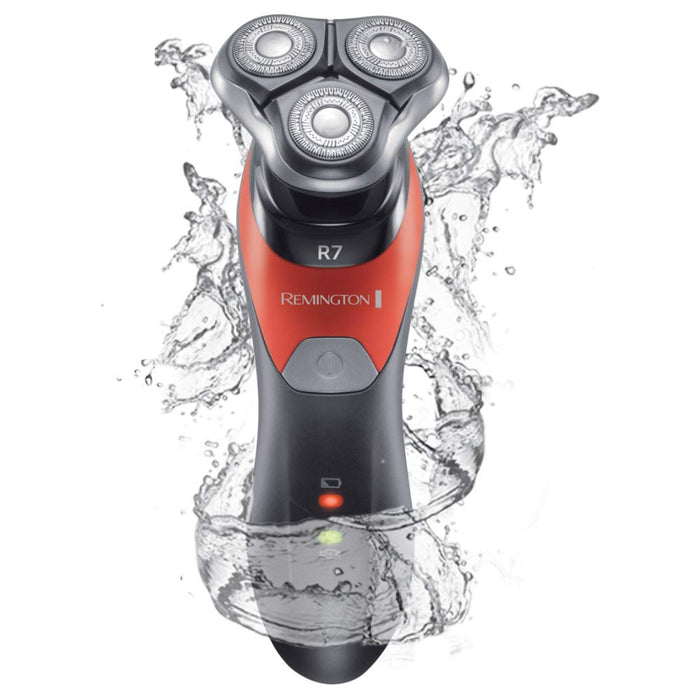 Remington golarka męska elektryczna, rotacyjna, golarka na mokro i na sucho, bateria litowa, precyzyjny trymer, torba do przechowywania, Ultimate R7 XR1530