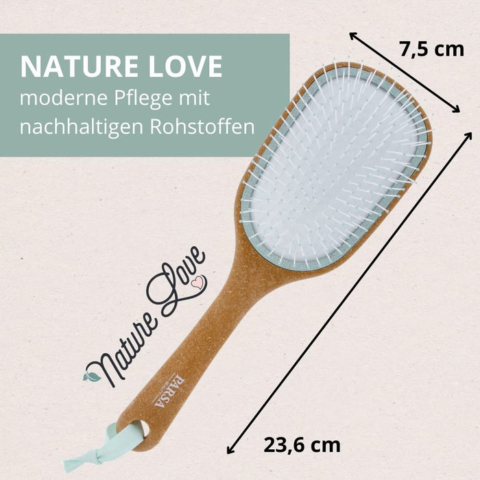 PARSA Beauty Nature Love Kork szczotka do włosów Wet & Dry Organic