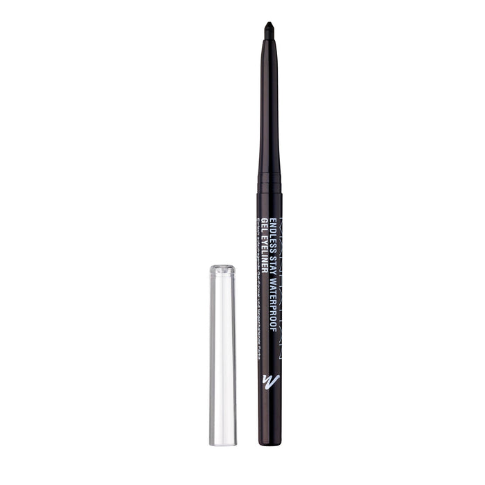 Manhattan Endless Stay Waterproof Gel Eyeliner – czarny żelowy eyeliner z obrotowym wkładem bez końcówek – kolor czarny Blackest Black 006 – 1 x 2,6 g