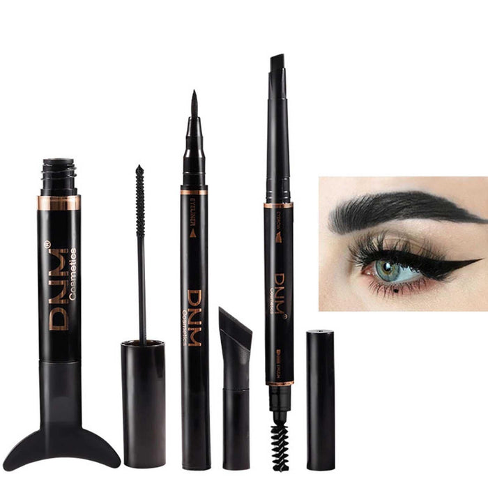 Waterproof Mascara Black Volume and Length - Eye Makeup Set Create Natural-Looking,Natural Mascara Lengthening Thickening Long Lasting, Professional Eye-Makeup Set Mermaid Tail Design Mascara Kakafa