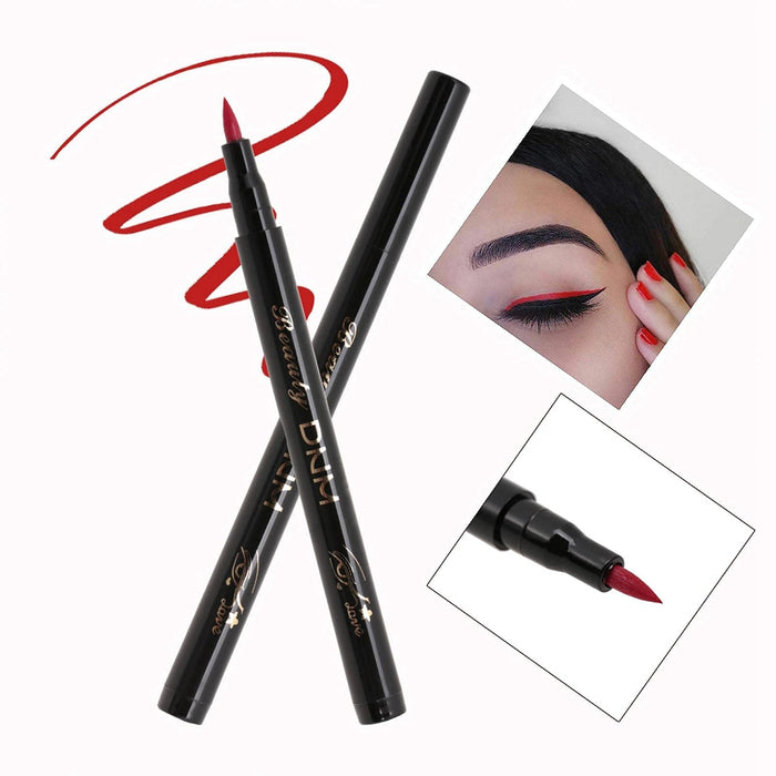 Eyeliner Pencil, Red lub Blue Flash Eyeliner Pen Matowe narzędzie kosmetyczne do Eyeliner Wodoodporny Eyeliner Pen Kolory oczu Eyeliner Make up Pencil(06# czerwony)