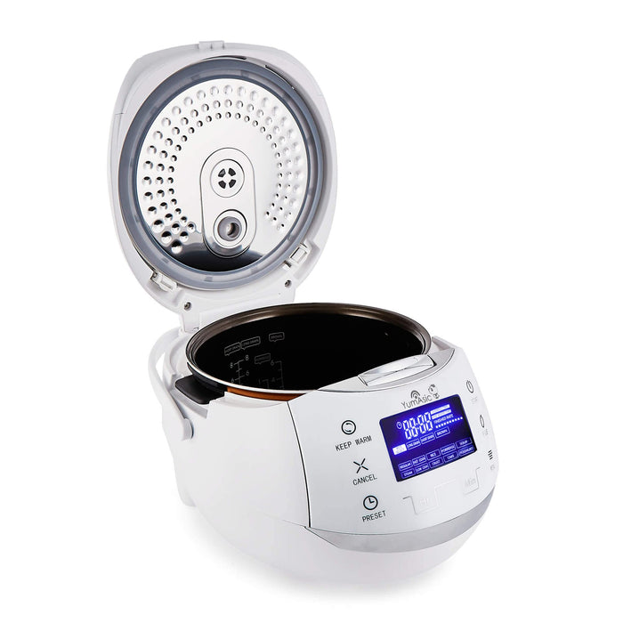 Yum Asia Sakura Rice Cooker z ceramiczną misą i Advanced Fuzzy Logic / 6 funkcji Rice Cook, 6 funkcji Multicook, wyświetlacz LED Motouch (8 filiżanek, 1,5 l) 220-240V EU Power