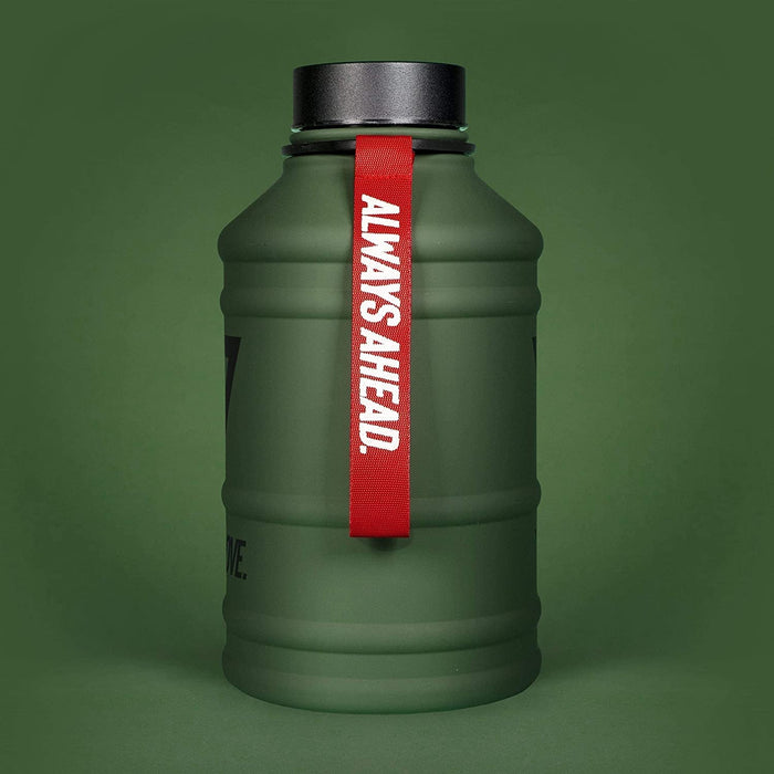 ABOVE. Butelka do picia ze stali nierdzewnej 1.3L - 2.2L, 2 zamknięcia do picia, 100% wolna od BPA, nadaje się do napojów gazowanych, szczelna Water Jug do sportu i camping (2.2L, Zielony)