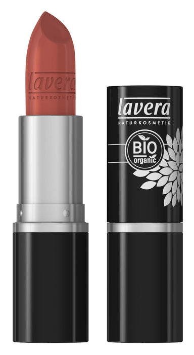 lavera Intensywny kolor szminki – koralowy flaming 37 – piękne usta – zapierający dech w piersiach kolor naturalne kosmetyki makijaż organiczne składniki roślin 100% naturalny makijaż (4,5 g)