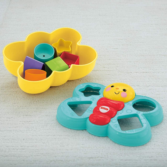 Fisher-Price, Motylek Sorter Kształtów Zabawka Z Klockami Dla Dzieci CDC22