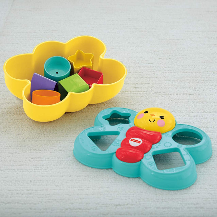 Fisher-Price, Motylek Sorter Kształtów Zabawka Z Klockami Dla Dzieci CDC22