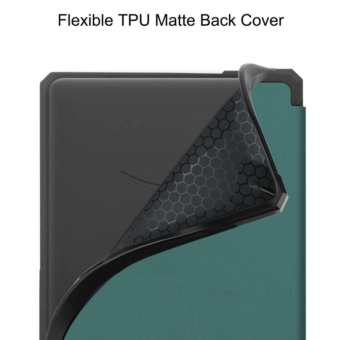 Tasch HYMY etui do Kindle Paperwhite 11 etui - Flip Case Cover pokrowiec ochronny Kindle Paperwhite 11-DarkGreen