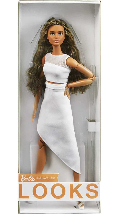 Mattel - Barbie Signature Looks Made To Move Doll, Brunette