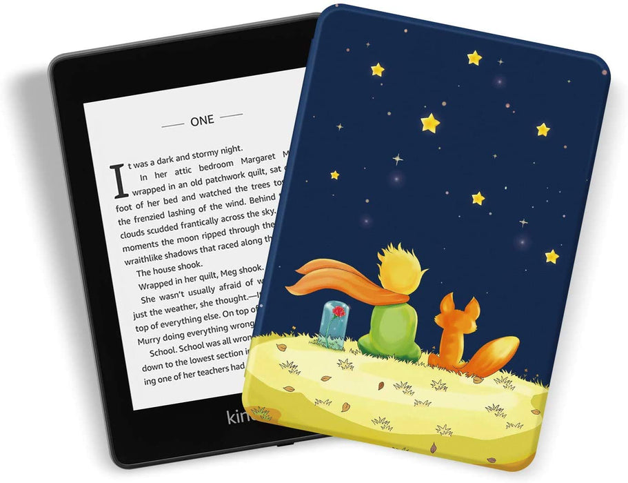 EKH Kindle Paperwhite 4 [10. generacja - 2018] - wytrzymałe, inteligentne skórzane etui z automatycznym budzeniem/usypianiem do Amazon Kindle Paperwhite 4 Little Prince i Fox