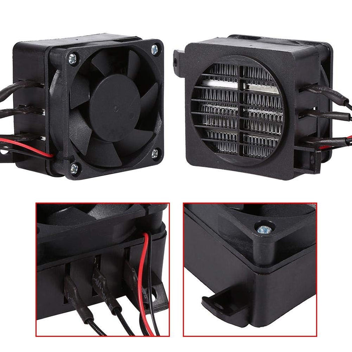 VIFERR Grzejnik PTC, 100 W, 12 V, oszczędność energii, PTC, wentylator, ogrzewanie, nagrzewanie, nawilżacz powietrza, klimatyzacja