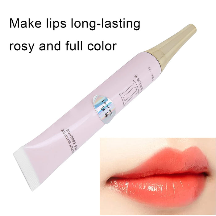 Lip Tattoo Lip Gloss, Microblading Accessory Tattoo Lip Tint Przenośny Microblading Lip Gloss do Tattoo Accessory(pomarańczowy czerwony)