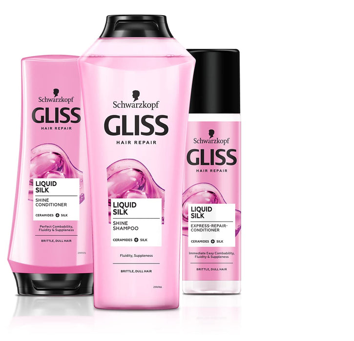 Schwarzkopf Gliss Liquid Silk Express Repair ekspresowa odżywka regeneracyjna do włosów matowych i łamliwych 200ml