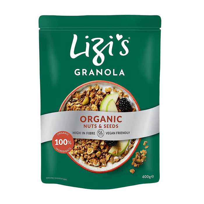 Lizis Organic Granola, Bio Granola, musli, śniadanie, 400 g