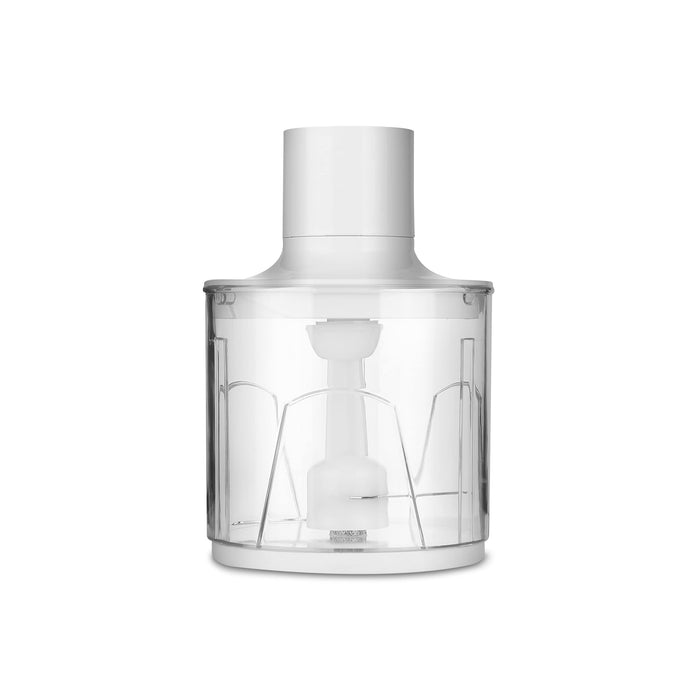 Zelmer ZHB4553S Blender ręczny, 800 W, funkcja Turbo, 2 noże, miarka o pojemności 0,8 L, trzepaczka, siekacz o pojemności 450 ml, mikser, biało-szary.