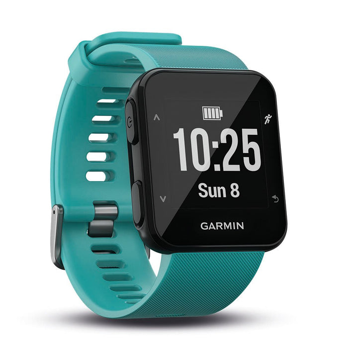 Garmin Zegarek do biegania GPS Forerunner 30, pomiar tętna na nadgarstku, inteligentne powiadomienia, funkcje Connected funkcje, funkcje biegania (po generalnym przeglądzie)