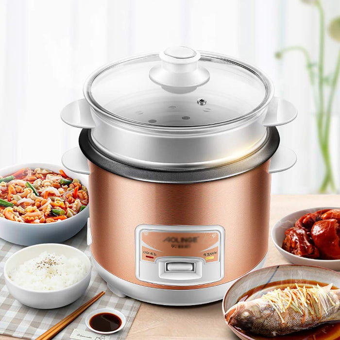 kuchenka elektryczna Rice Cooker (1.2liters / 350W / 220V) Dom Inteligentny izolacji Wielofunkcyjny Jakość Wewnętrzna Pot Łyżka Parowar i miarki Mini Akademik Małe AGD może pomieścić do 1 P