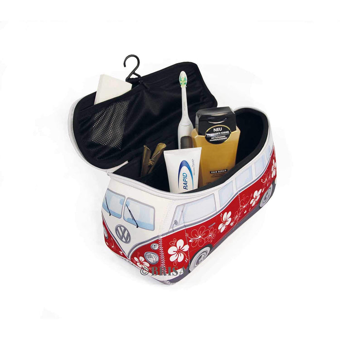 VW Collection by BRISA * VW Bulli T1 uniwersalne etui z neoprenu 3D (Flower-Red)