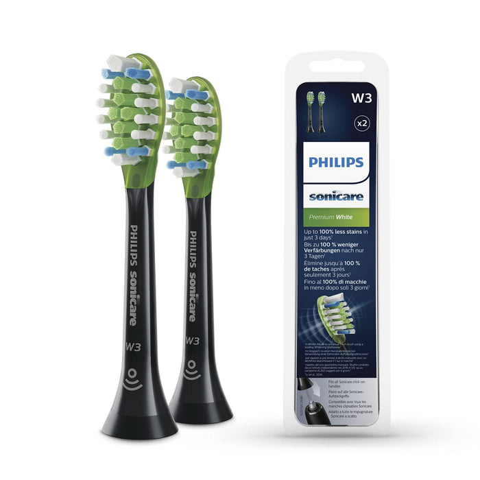 Philips Sonicare Premium White Końcówki Do Sonicznej Szczoteczki Do Zębów, Czarny, 2 Szt.