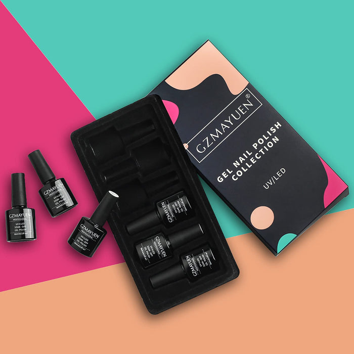 Żel do paznokci UV lakier do paznokci 10 ml, zestaw lakierów do paznokci, żel UV, 6 kolorów, lakier do paznokci Shellac, farba UV do stylizacji paznokci
