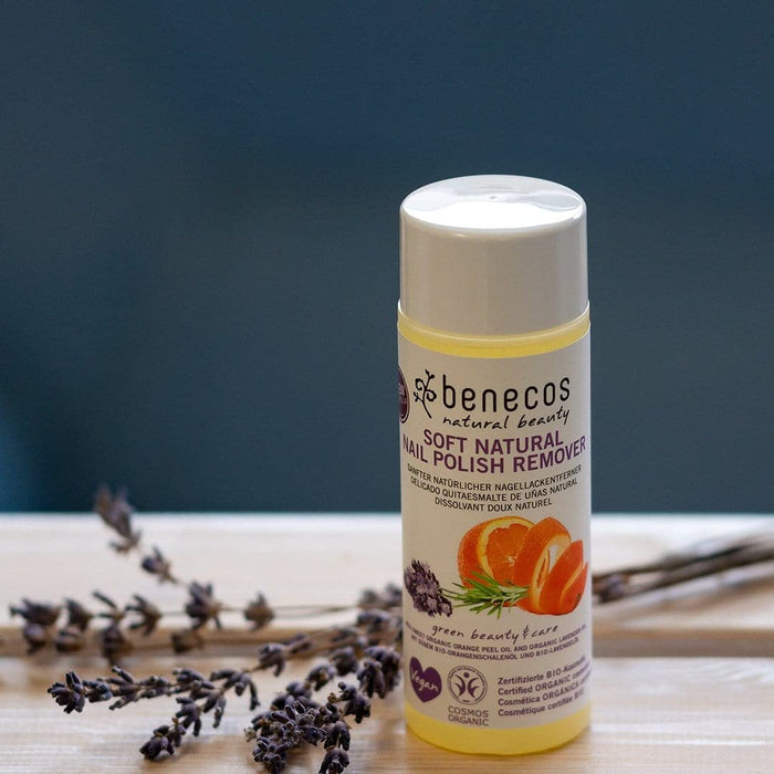 benecos - Naturalne Kosmetyki - zmywacz do paznokci - organiczny olej muszli organowych & organiczny olejek lawendowy - wegański - 125ml