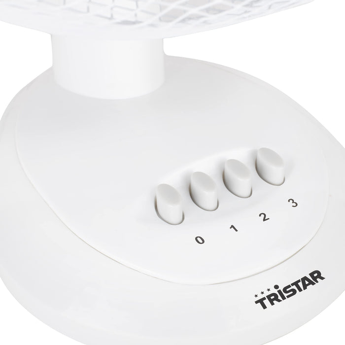Tristar VE-5930 wentylator stołowy – 30 cm – oscylujący – biały