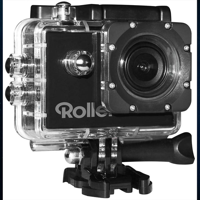 Rollei Actioncam 4S Plus – kamera sportowa WiFi o rozdzielczości wideo 4K, wodoszczelna kamera sportowa z wieloma akcesoriami.