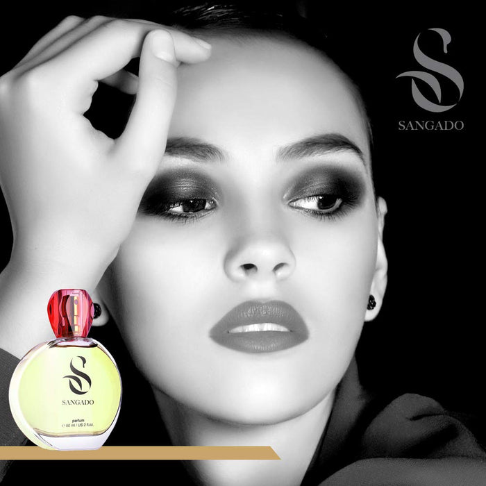 SANGADO Tobacco and Vanilla Perfume for Women, 8-10 hours long-Lasting, Luxury smelling, Oriental Spicy, Fine French Essences, Extra-Concentrated (Parfum), Refined, Ideal Gift for Women, 60 ml