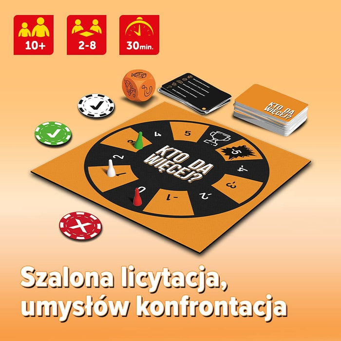 Trefl Kto Da Więcej? Rodzinna Gra Planszowa dla Dzieci od 10 lat