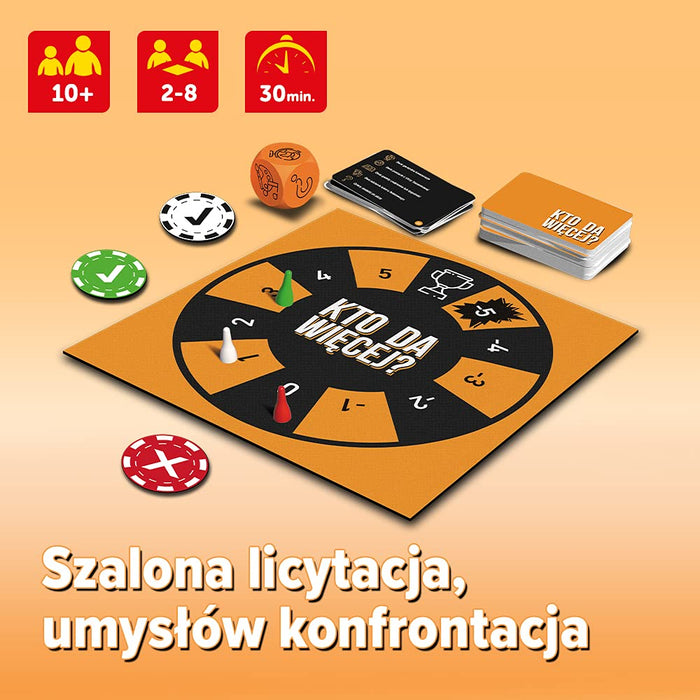 Trefl Kto Da Więcej? Rodzinna Gra Planszowa dla Dzieci od 10 lat