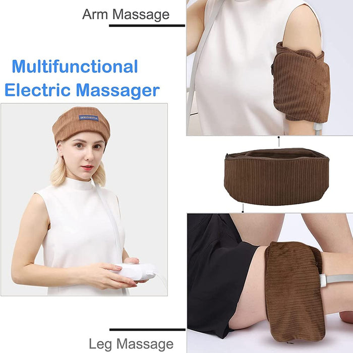 Electric Heated Head Massager Terapia ciśnieniowa terapia głowica skóry głowy Masager z 3 trybami do głębokiego śpiącego stresu opieki zdrowotnej
