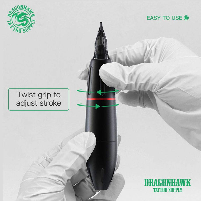 Dragonhawk Mast Pen Rotary Tattoo obrotowe urządzenie do tatuażu aluminium lotniczego, dla artystów tatuażu WQ102-2