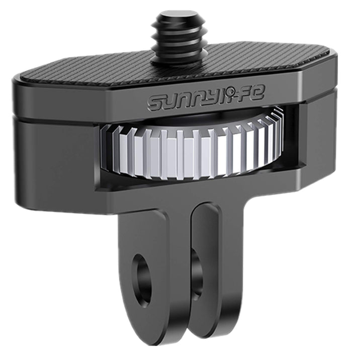 Hensych Uniwersalny metalowy adapter 1/4 cala, obrót 360, regulowany adapter ze stopu aluminium, konwerter złącza transferowego do kamery OSMO Pocket 2/Insta360 One X2/X/SLR itp