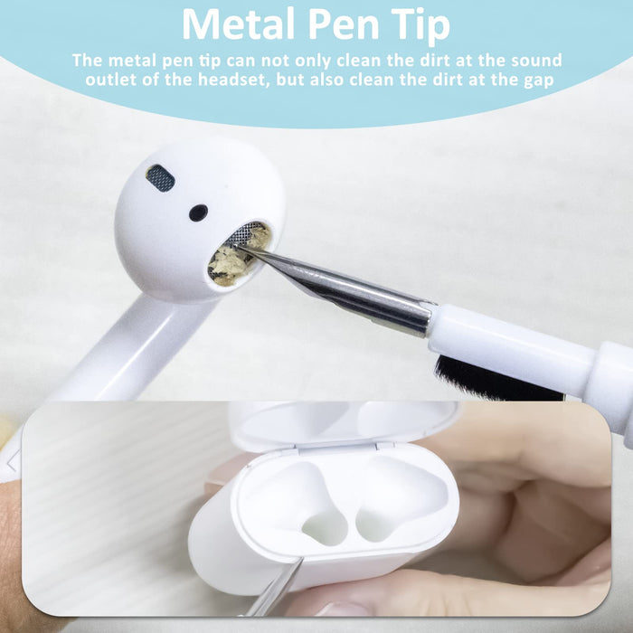Zestaw do czyszczenia Airpods Pro 1 2, wielofunkcyjny długopis do czyszczenia, miękka szczotka do słuchawek, Bluetooth, narzędzia do czyszczenia, do Lego Huawei Samsung MI Earbuds