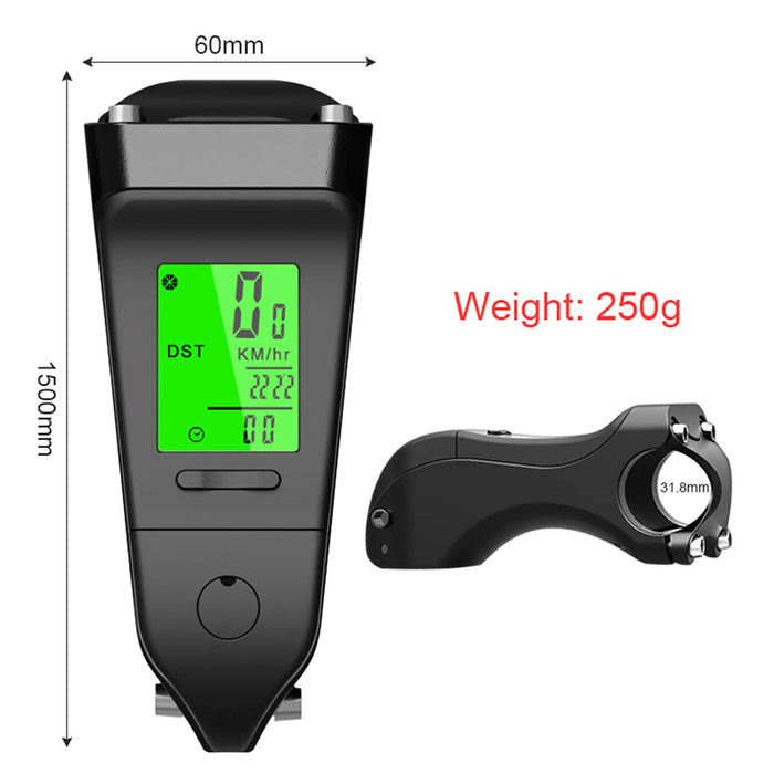 Komputer rowerowy GPS 2 w 1 komputer rowerowy STEM riser podświetlany stoper na kierownicę tachometr wodoodporny wielofunkcyjny na zewnątrz