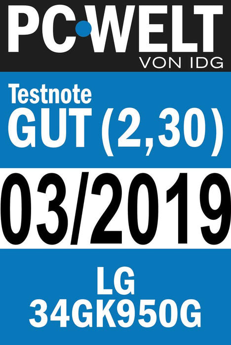 LG 34GK950G monitor gamingowy o przekątnej 86,36 cm (34"), UltraGear ™ Curved 21:9 UltraWide™ QHD IPS, 120 Hz, DCI-P3 98%, DAS Mode), czarny