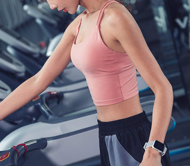 Top treningowy Racerback bezszwowy top na siłownię joga topy sportowe biustonosze kompresyjny biustonosz dla kobiet
